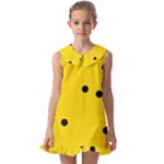 Punch Hole, Black Hole Kids  Pilgrim Collar Ruffle Hem Dress