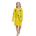 Kids  Long Sleeve Velvet Lounge Robe 