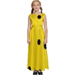 Punch Hole, Black Hole Kids  Satin Sleeveless Maxi Dress