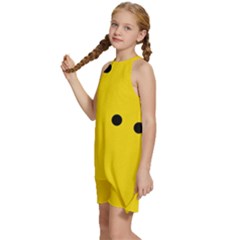 Kids  Halter Collar Waist Tie Chiffon Dress 