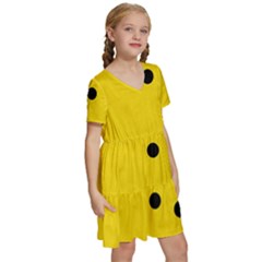 Kids  Short Sleeve Tiered Mini Dress 