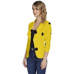 Women s One-Button 3/4 Sleeve Short Jacket 