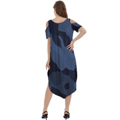 Cold Shoulder Loose Fit Dress With Pockets 