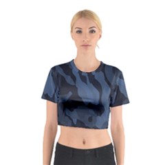 Purple Camo Cotton Crop Top from ArtsNow.com