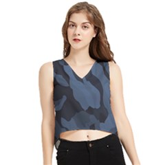 V-Neck Cropped Tank Top 