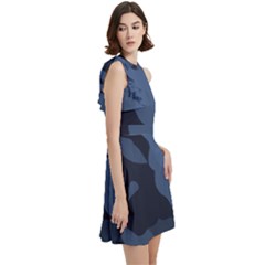 Cocktail Party Halter Sleeveless Dress With Pockets 