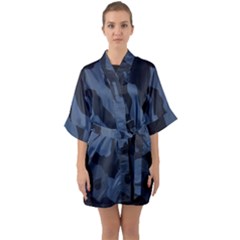 Half Sleeve Satin Kimono  