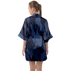 Half Sleeve Satin Kimono  