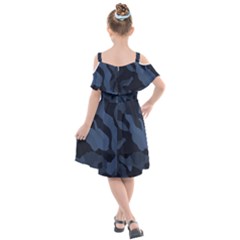 Kids  Cut Out Shoulders Chiffon Dress 