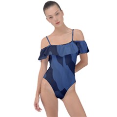 Frill Detail One Piece Swimsuit 