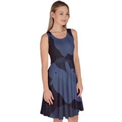 Knee Length Skater Dress With Pockets 