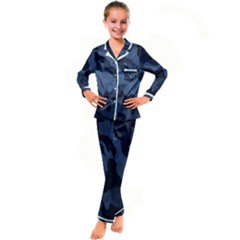 Kids  Satin Long Sleeve Pajamas Set 