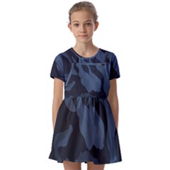 Kids  Short Sleeve Pinafore Style Dress 