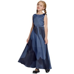 Kids  Satin Sleeveless Maxi Dress 