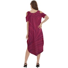 Cold Shoulder Loose Fit Dress With Pockets 