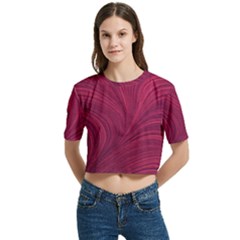 Women s Round Neck Short Sleeve Crop Top 