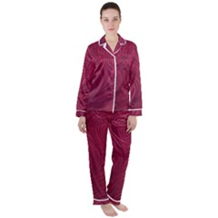 Women s Long Sleeve Satin Pajamas Set 