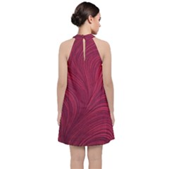 Velvet Halter Neckline Dress  