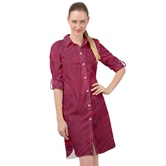 Long Sleeve Mini Shirt Dress 