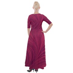 Half Sleeves Maxi Dress 