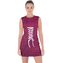 Lace Up Front Bodycon Dress 