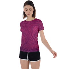 Back Circle Cutout Sports T-Shirt 