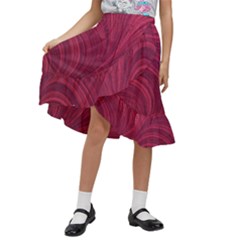 Kids  Ruffle Flared Wrap Midi Skirt 