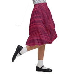 Kids  Ruffle Flared Wrap Midi Skirt 