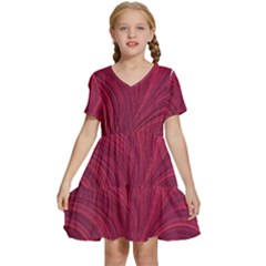 Kids  Short Sleeve Tiered Mini Dress 