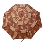 Retro Education Texture, Creative Education Background Folding Umbrellas