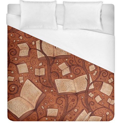 Retro Education Texture, Creative Education Background Duvet Cover (King Size) from ArtsNow.com