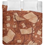 Retro Education Texture, Creative Education Background Duvet Cover Double Side (King Size)