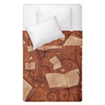 Retro Education Texture, Creative Education Background Duvet Cover Double Side (Single Size)