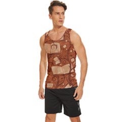 Men s Wide Collar Tank Top 