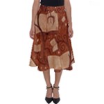 Retro Education Texture, Creative Education Background Perfect Length Midi Skirt