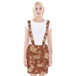 Retro Education Texture, Creative Education Background Braces Suspender Skirt