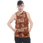 Retro Education Texture, Creative Education Background Men s Sleeveless Hoodie