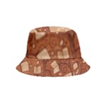 Retro Education Texture, Creative Education Background Inside Out Bucket Hat (Kids)