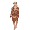 Kids  Long Sleeve Velvet Lounge Robe 