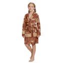 Kids  Long Sleeve Velvet Lounge Robe 