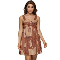 Ruffle Strap Babydoll Chiffon Dress 