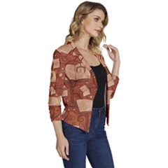 Women s Casual 3/4 Sleeve Spring Jacket 