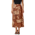 Retro Education Texture, Creative Education Background Classic Midi Chiffon Skirt