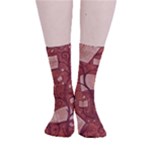 Retro Education Texture, Creative Education Background Smooth Crew Length Tube Socks