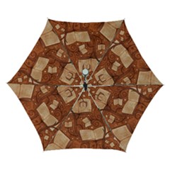 Retro Education Texture, Creative Education Background Automatic Folding Umbrella with Case (Small) from ArtsNow.com