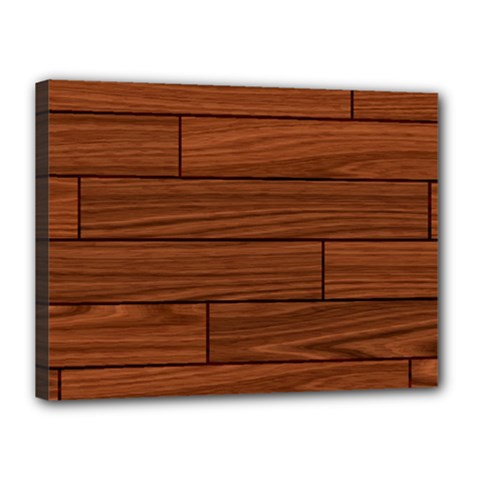 Seamless Wooden Planks Brown Wooden Background Canvas 16  x 12  (Stretched) from ArtsNow.com