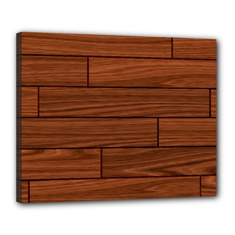 Seamless Wooden Planks Brown Wooden Background Canvas 20  x 16  (Stretched) from ArtsNow.com