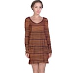 Seamless Wooden Planks Brown Wooden Background Long Sleeve Nightdress