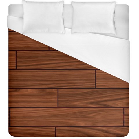 Seamless Wooden Planks Brown Wooden Background Duvet Cover (King Size) from ArtsNow.com