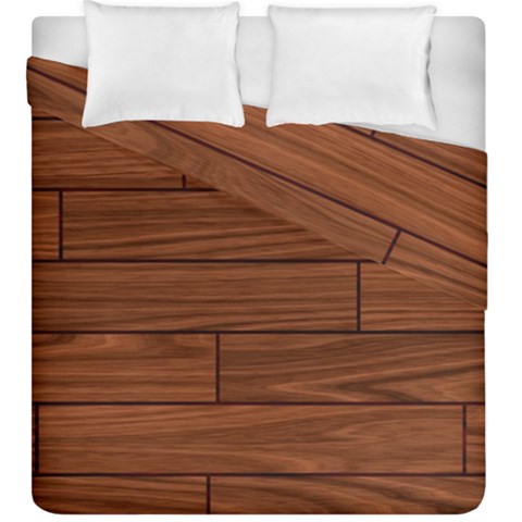 Seamless Wooden Planks Brown Wooden Background Duvet Cover Double Side (King Size) from ArtsNow.com